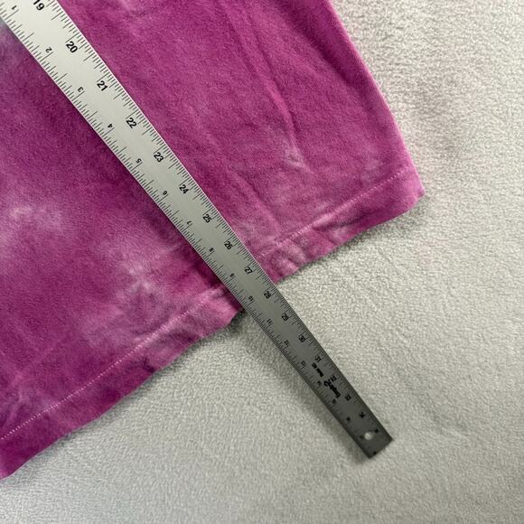 Vintage BVD Blank Shirt men's Large Blue Purple Tie Dye Single Stitch Pocket 90s - Picture 3 of 8